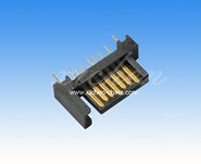 SATA 7P公座A型单导柱180度带接地片