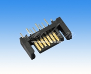 SATA 7P公座 A型双导柱180度带接地片