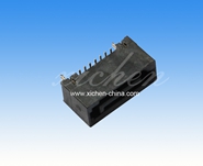 SATA 7P公座 不开窗SMT带鱼叉