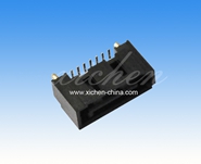 SATA 7P公座 开窗SMT带圆柱