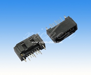 SATA 7P公座 开窗180度带鱼叉PC2.05/3.0