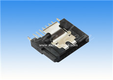 SATA 7P母座180度带弹片