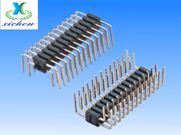 2.0mm排针 双排双弯90度