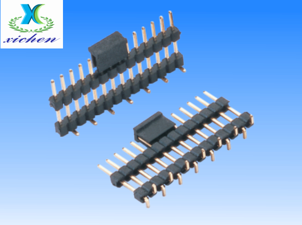 2.0mm排针 单排双塑SMT